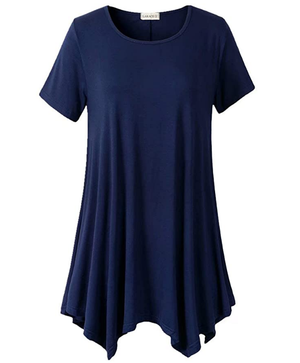 Loose fit comfortable panel T-shirt