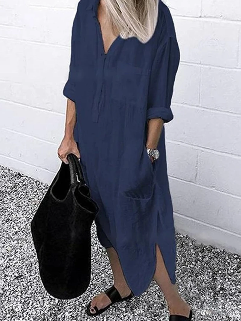 Super beautiful and very elegant linen maxi dress, perfect for summer(buy 3 get free shipping)