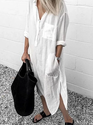 Super beautiful and very elegant linen maxi dress, perfect for summer(buy 3 get free shipping)