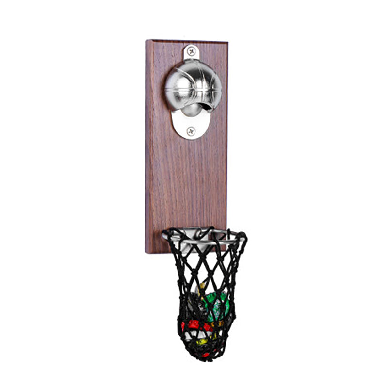 Wall Mounted Basketball Shot Bottle Opener