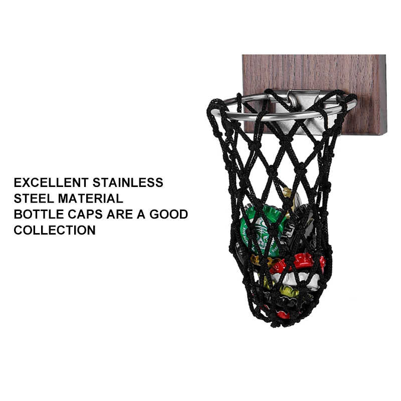 Wall Mounted Basketball Shot Bottle Opener