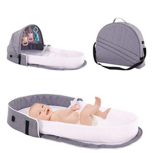 2 in 1 Portable Baby Crib Bag