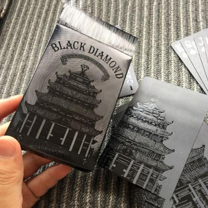 24K Black Diamond Playing Card