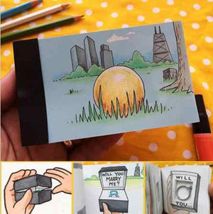 "Will You Marry Me" Flip Flap Book