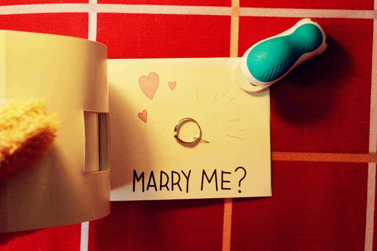 "Will You Marry Me" Flip Flap Book