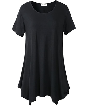 Loose fit comfortable panel T-shirt