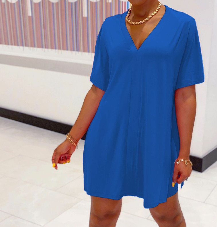 V-neck Batwing Sleeve Top & Short Set