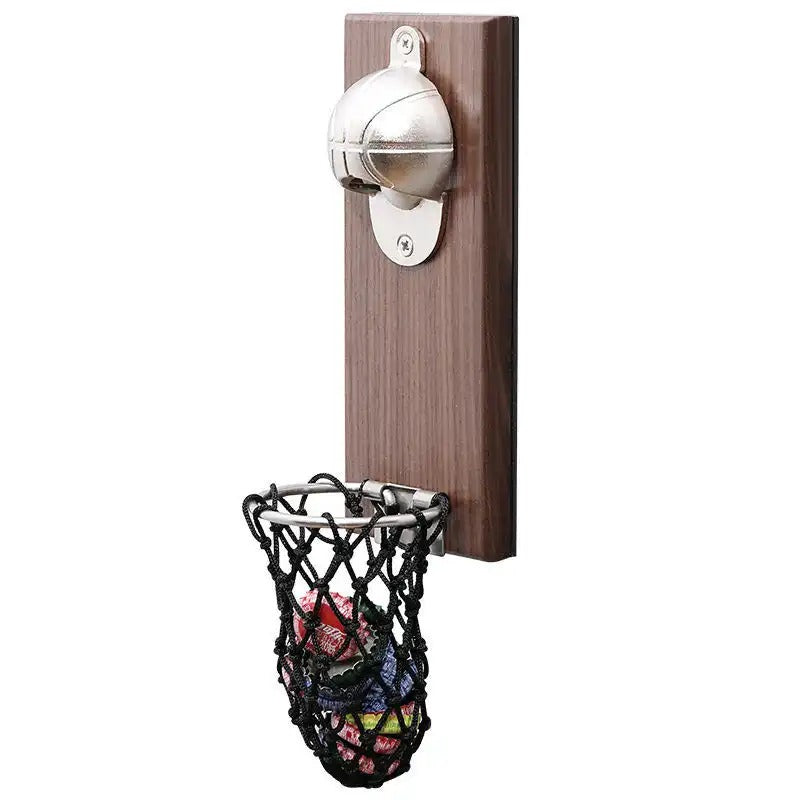 Wall Mounted Basketball Shot Bottle Opener