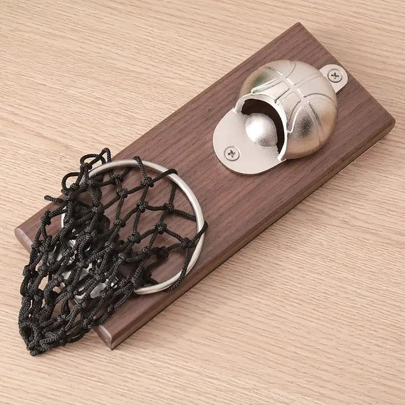 Wall Mounted Basketball Shot Bottle Opener
