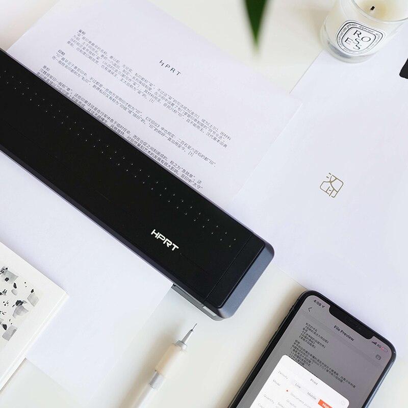 HPRT MT800 Mini Thermal Printer A4 Paper Bluetooth USB Portable for iPhone HUAWEI Xiaomi Samsung