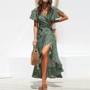 Bohemian Ruffle Dress