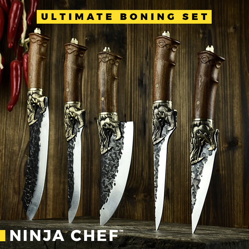 NINJA CHEF - Hammer Forged Knives Pro Collection - Japan High Carbon Steel