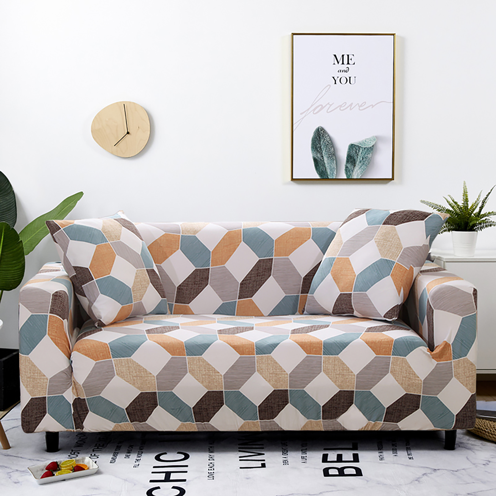 Dulloo™ Geometric/Abstract Premium Sofa Cover
