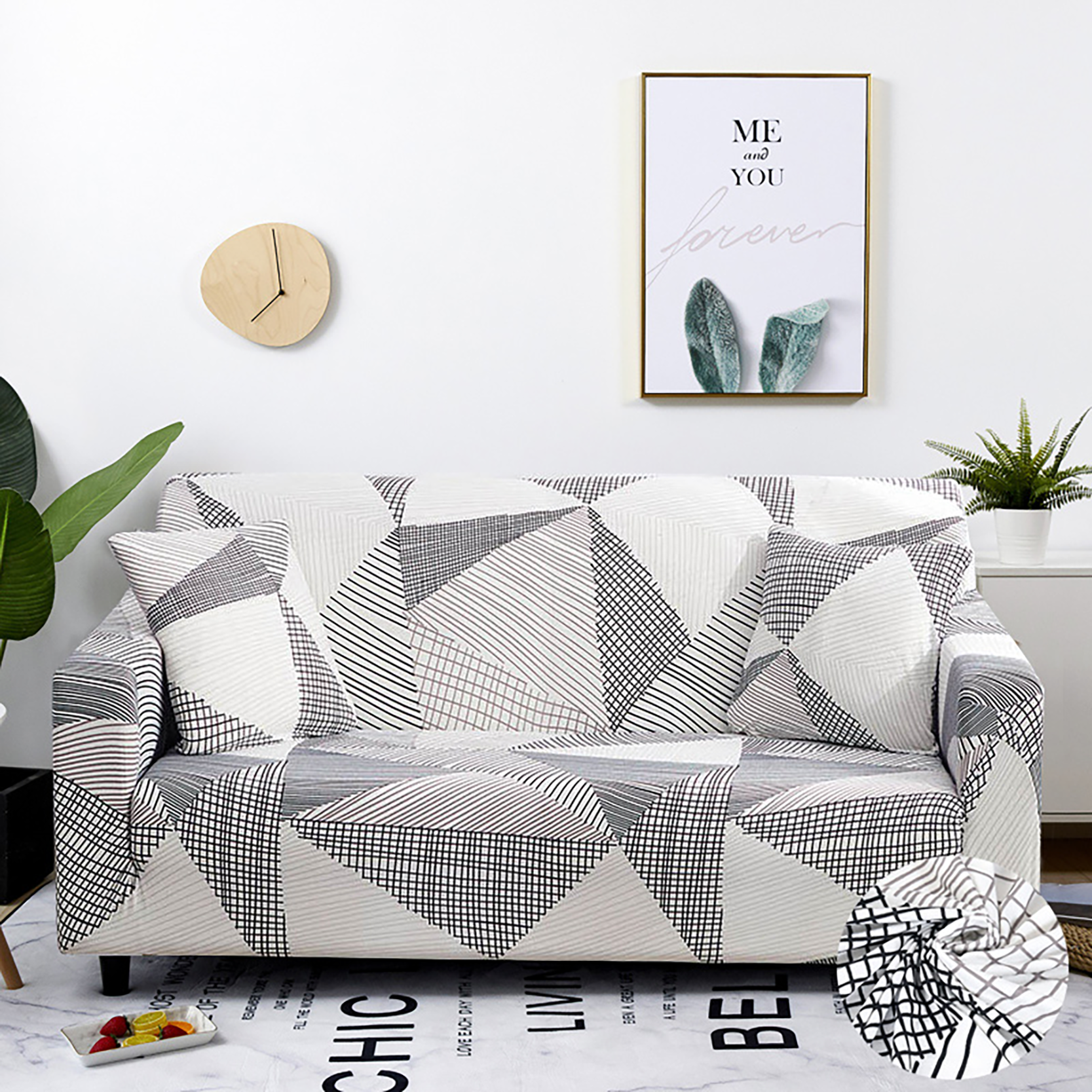 Dulloo™ Geometric/Abstract Premium Sofa Cover