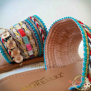 Boho Handmade Turquoise Sandals
