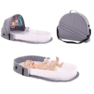 2 in 1 Portable Baby Crib Bag
