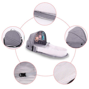 2 in 1 Portable Baby Crib Bag