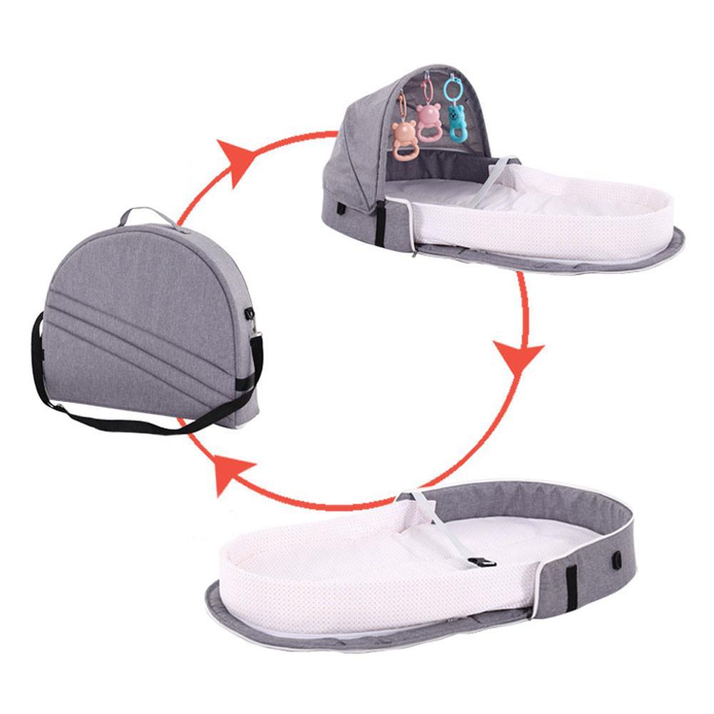 2 in 1 Portable Baby Crib Bag