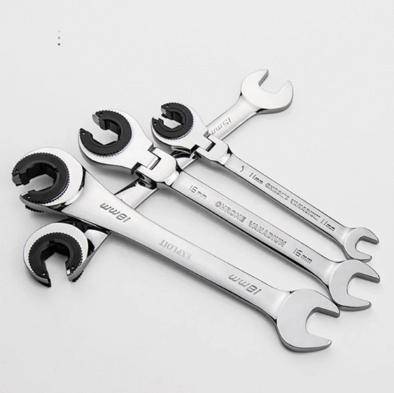(Best-selling) Tubing Ratchet Wrench [MM/Inch Sets]
