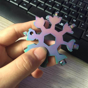 18-in-1 stainless steel snowflakes multi-tool
