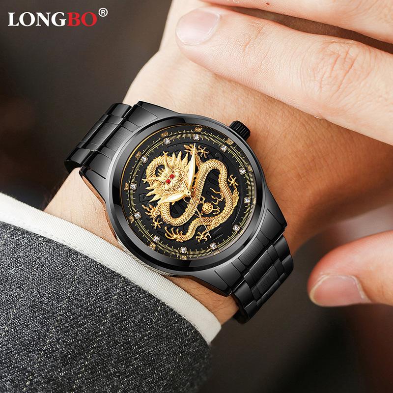 Holiday gift Golden luxury waterproof fashion watch