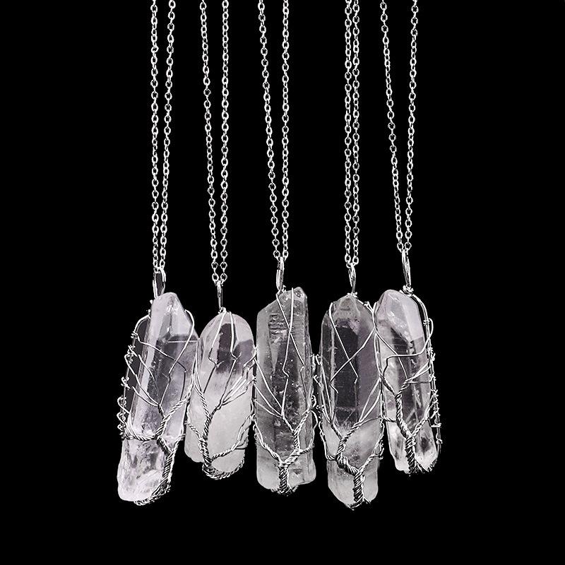 Tree of Life Crystal Stone Necklace