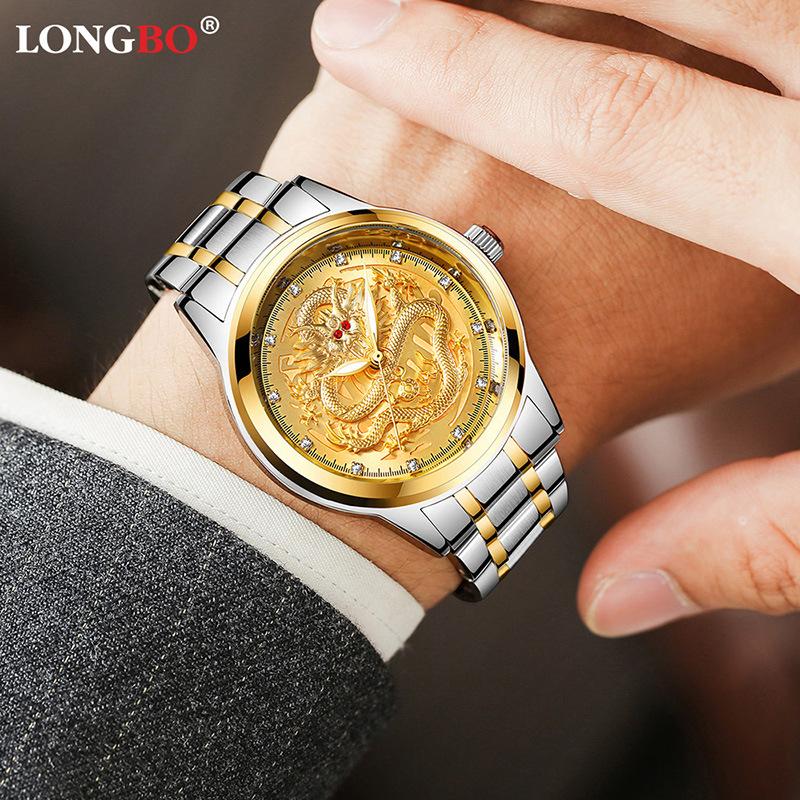 Holiday gift Golden luxury waterproof fashion watch