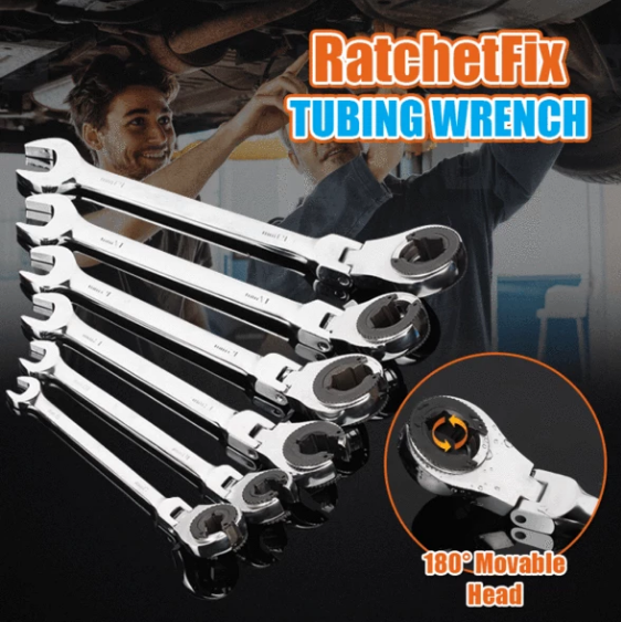 (Best-selling) Tubing Ratchet Wrench [MM/Inch Sets]