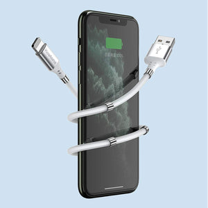 Magnetic Self Winding USB Charging Cable for All Smartphone