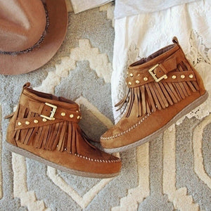 Tassels Ankle Short Boots_a