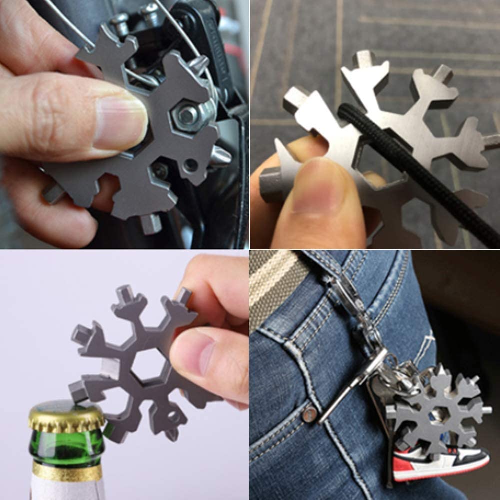 18-in-1 stainless steel snowflakes multi-tool