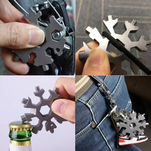 18-in-1 stainless steel snowflakes multi-tool