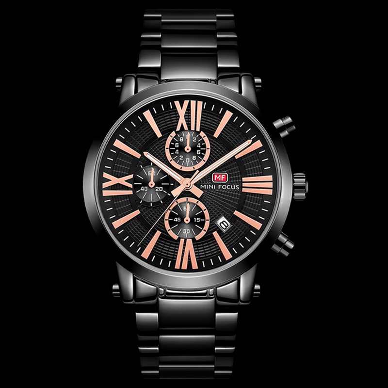 Golden Timepieces Timepieces BLACK Focusy