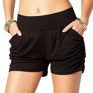 Pleated Comfy Bamboo Soft Harem Shorts