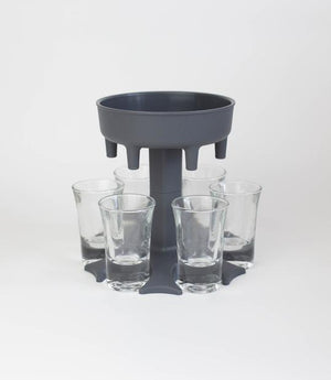 🔥Hot Seller🔥6 Shot Dispenser and Holder/Carrier Caddy Liquor Dispenser Party Gifts Drinking Games Shot Glasses Get The Party Started Faster!