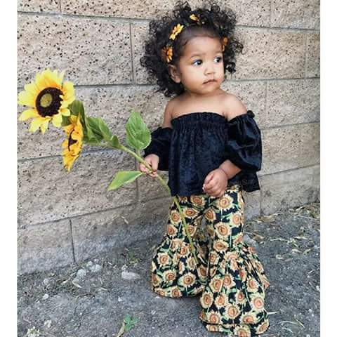 Stella Off Shoulder Top & Sunflower Bell Pants
