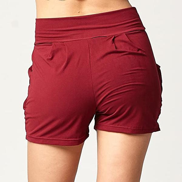Pleated Comfy Bamboo Soft Harem Shorts