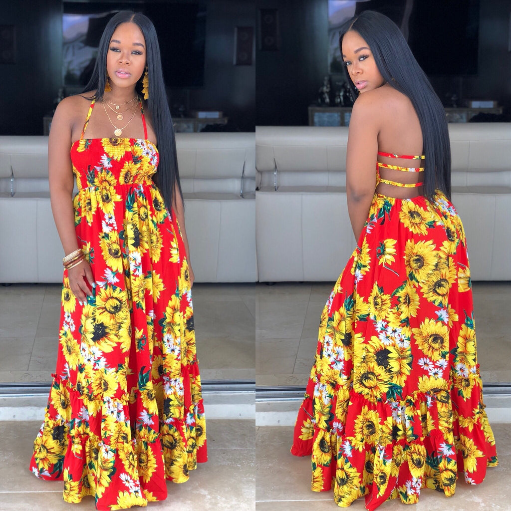 The “Red” SunFlower Dress