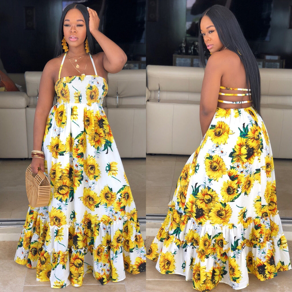 The “Yellow” Sunflower Dress