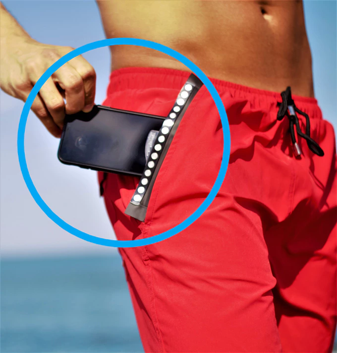 Swimshorts + Waterproof Pocket + 6 Features