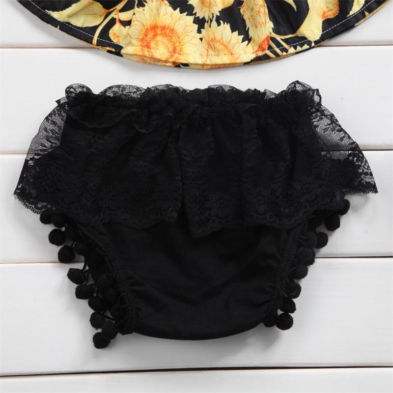 Black and Yellow Sunflower 3pcs Set