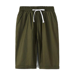 Women's Fashion Elastic Waistband Plus Size Loose Shorts