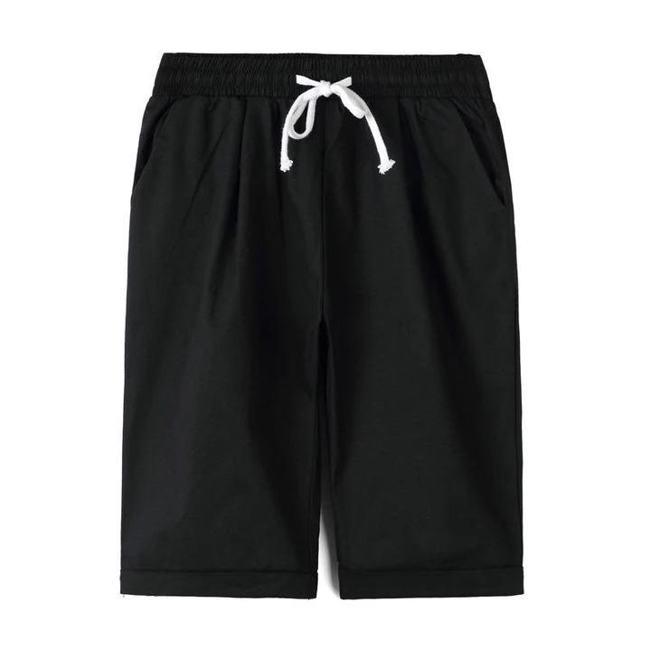 Women's Fashion Elastic Waistband Plus Size Loose Shorts